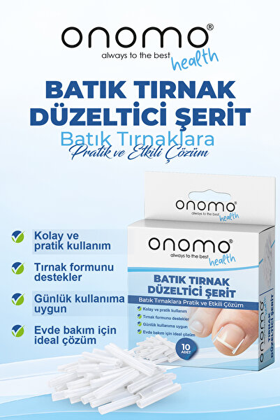 Onomo Health Batık Tırnak Düzeltici Şerit 10 Adet