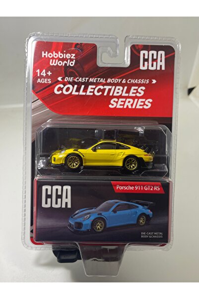 CCA 1/64 Porsche 911 GT2RS BLİSTER paket sarı