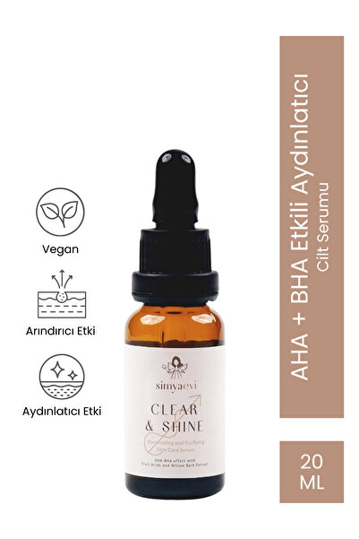 Simya Evi Clear & Shine Aha Bha Içerikli Aydınlatıcı Ve Canlandırıcı Serum
