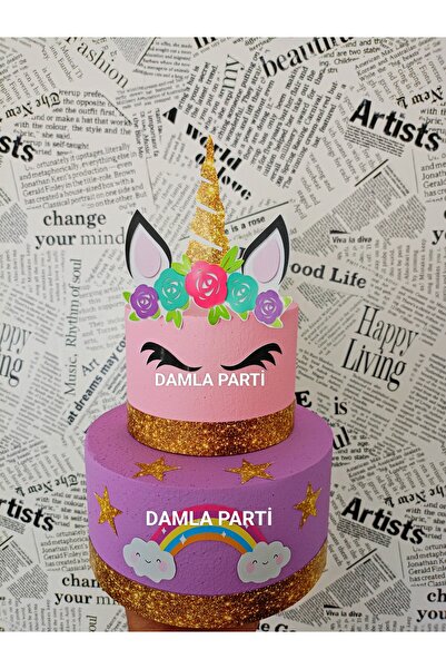 DAMLA PARTİ Unicorn Maket Pasta, Unicorn Doğum Günü