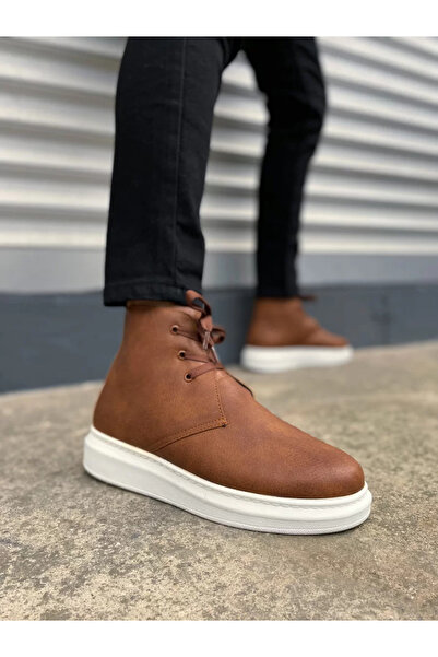 MODE STEP JY207 Oslo Lace-up Orthopedic Sole Skin Ανδρικά Αθλητικά Μποτάκια C...