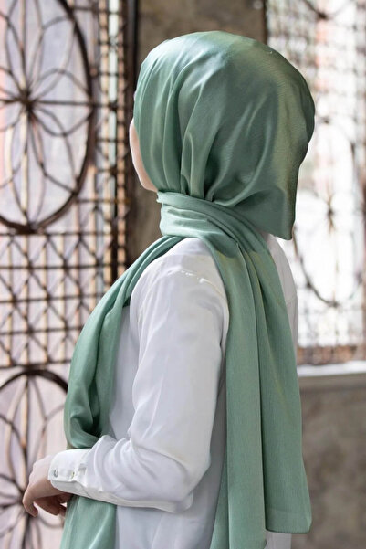 İSTANBULSTYLEMODA Janjan Trend Βραδινό Φόρεμα με Γυαλιστερή Σατέν Υφή, Σιφόν ...