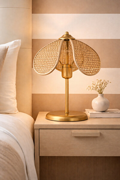 ANGDESİGN Fulya Lampshade - Brown/Antique