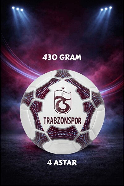 Trabzonspor LİSANSLI FUTBOL TOPU PREMİUM 430 GRAM POMPA HEDİYELİ 5 NUMARA FUTBOL TOPU