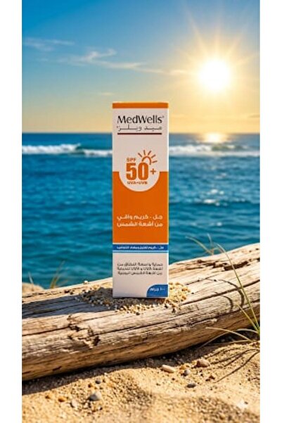 MEDWELLS Sunscreen Gel Cream Spf 50+ Protection Against Uva+Uvb Rays, 100g
