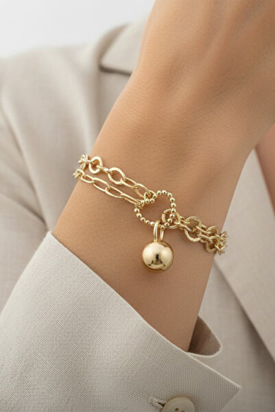XUPING JEWELRY سوار سلسلة على شكل قلب من مجوهرات ستايل بيرلي/كسوبينج، طراز تو...