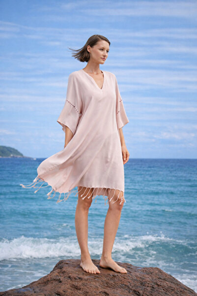 İrya Φόρεμα παραλίας Layla V-Neck Powder