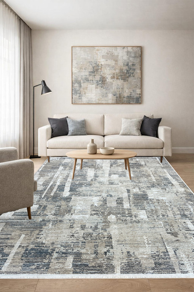 ünalcarpet 4 Metrekare -6 Metrekare Kalın Modern Dokuma Salon Oturma Odası Mu...