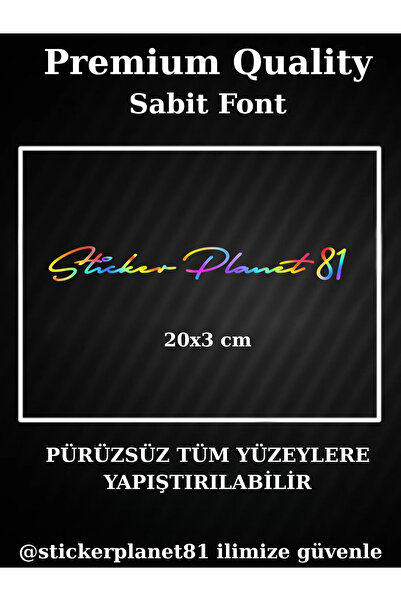 AlpiLeo Hologram Kişiye Özel İmza Tasarım - Oto Cam & Moto Sticker İmza Yazıs...