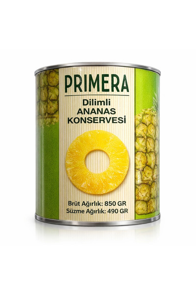 Primera Dilimlenmiş Ananas Konservesi 820 gr