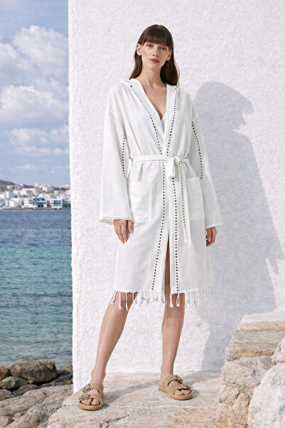 İrya Μπουρνούζι Serene Loincloth - Μαύρο Πλεκτό Ανοιχτό