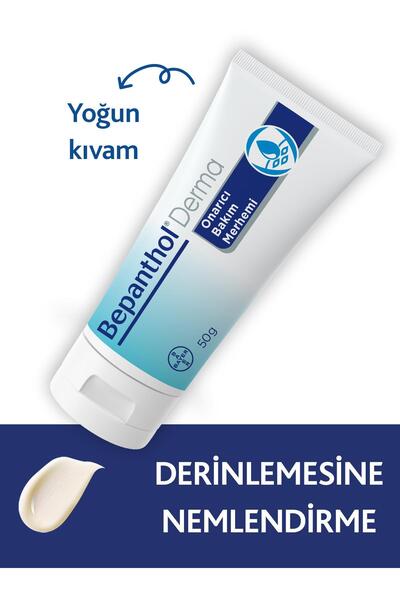 Bepanthol Onarıcı Bakım Merhemi 50 gr 2li Paket L Çok Kuru Ciltler Için Günlük Yoğun Nemlendirici, Vücut Bakım