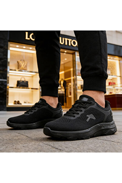 Tmall Pantofi sport bărbătești, din material textil, B4047. Negru