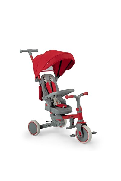 Baby2Go Go Bike Üç Tekerlekli Katlanabilir Çocuk Bisikleti Kırmızı - Portatif...