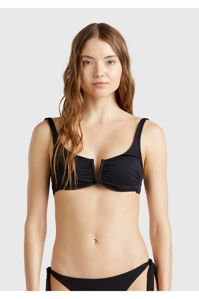 United Colors of Benetton Μαύρο Γυναικείο Brassıere - Άνετο και κομψό σχέδιο