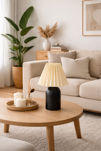 retro home design Siyah Sıvama Ayaklı Komidin Üstü Şık Dekoratif Umbrella Şap...