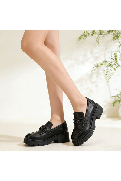 Tmall Pantofi casual de dama,Din piele ecologica,P1292,Negru