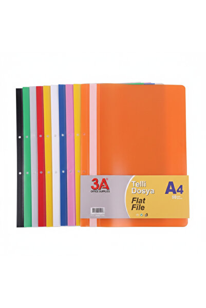 3A Wire File 20 Pieces Orange Color