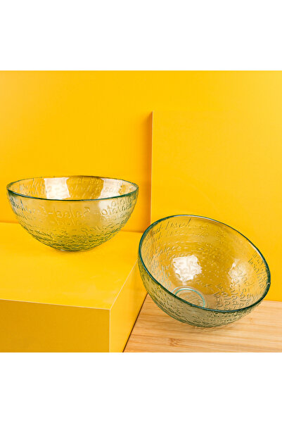 san miguel Embossed Salad Bowl 2 Pieces 18 Cm