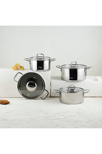 Aryıldız De Luxe 8 Piece Cookware Set