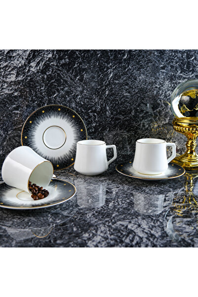 Diamond Double 6 Kişilik Kahve Fincan Takımı 130 ml