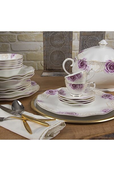 Aryıldız Prestige Bone 83 Parça 12 Kişilik Porselen Yemek Takımı