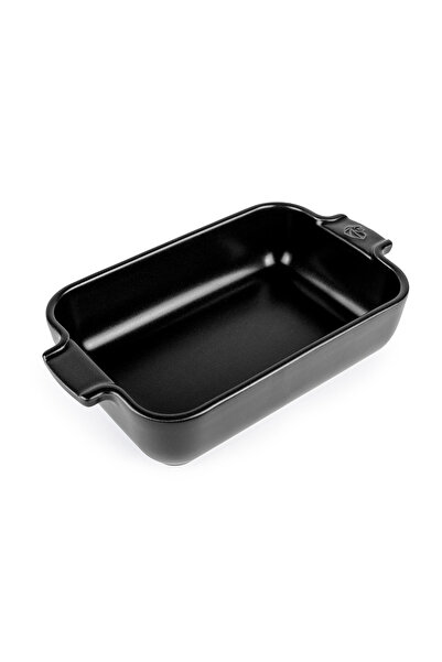 Peugeot Tavă dreptunghiulară pentru cuptor Appolia, neagră satinată, 22 cm