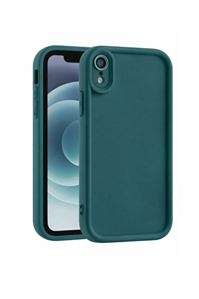Vissona iPhone XR Uyumlu Kamera Çıkıntılı Mat Silikon Telefon Kılıfı