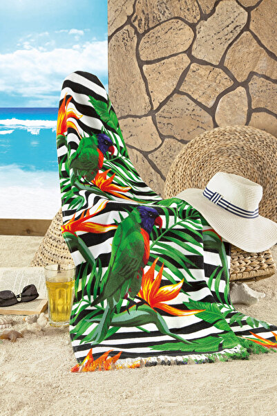 MAXSTYLE Parrot Velvet Beach Towel 70x160 cm