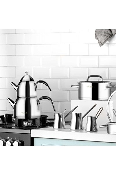 Aryıldız Studio Prestige 20 Parça Cam Kapak İdeal Çelik Çeyiz Seti