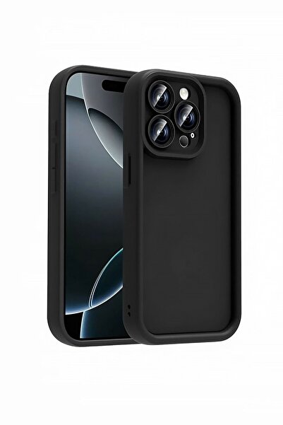 Vissona iPhone 13 PRO MAX Uyumlu Kamera Çıkıntılı Mat Silikon Telefon Kılıfı