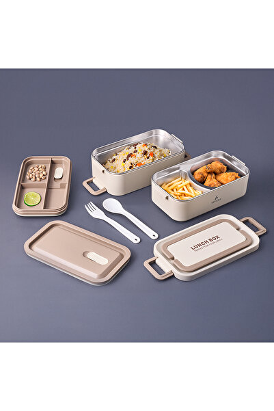Aryıldız Bento Lunch Box Beige 2000 ml
