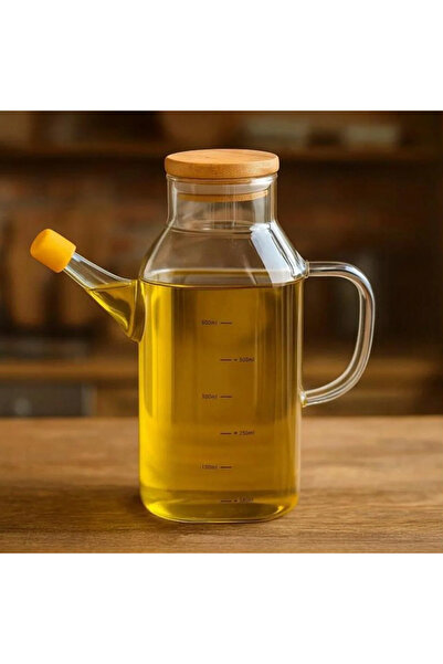 Bambum وعاء زيت بيتو بغطاء من الخيزران 600 مل