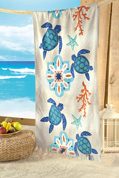 MAXSTYLE Плажна кърпа от кадифе Caretta 70x160 см