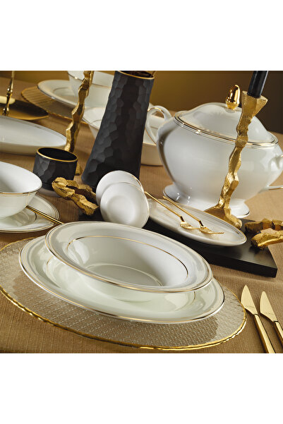 EVALIZA Perla Gold Yemek Takımı 60 Parça