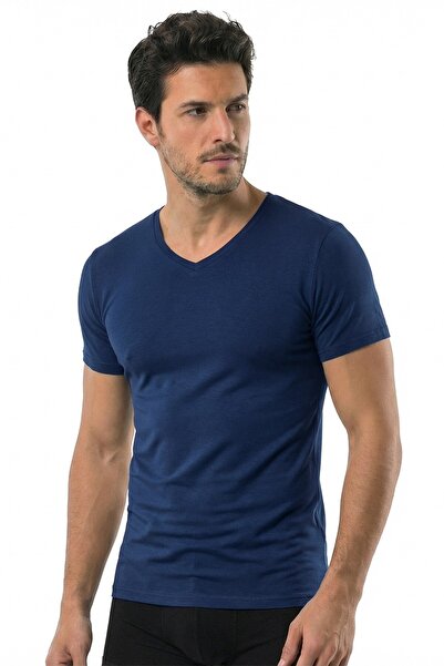 Öts Men's T-Shirt V-Neck Modal (47% Modal - 47% Cotton - 6% Elastane)