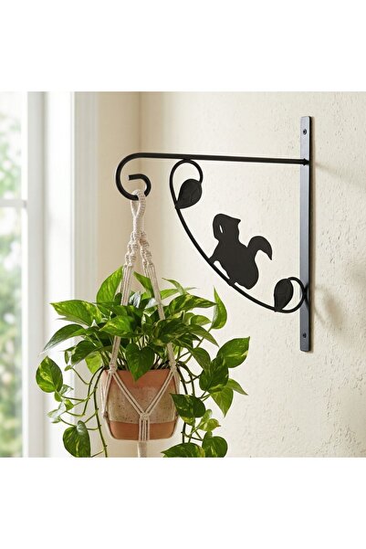 Progarden suport de ghiveci suspendat, design decorativ, oțel, negru, model d...