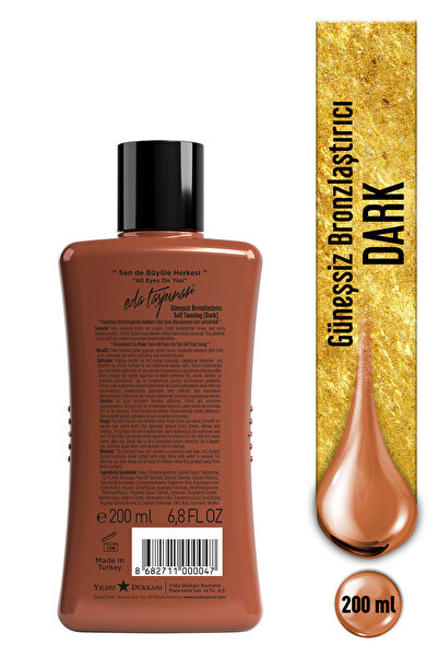 Eda Taşpınar Dark Self Tanning Lotion – Sunless Bronze Look & Dark Tone 200 ml