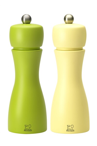 Peugeot Tahıtı K. Biber Tuz Değirmeni 2 Li Set 15 Cm Sarı Yeşil
