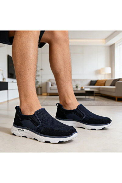 Tmall Pantofi Sport De Barbati,cu Inseretii Din Plasa,b4030,albastru Inchis