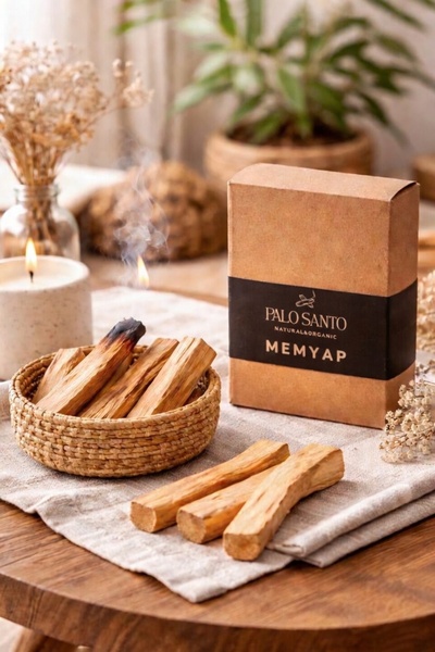 memyap Palo Santo Doğal Tütsü Çubuğu 40 gr – %100 Doğal Aromatik Ahşap (3-4 A...