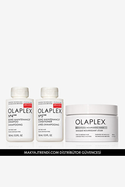 Olaplex Cleanse & Moisture & Nourish For Fine Hair Trio - İnce Telli Saçlar İ...