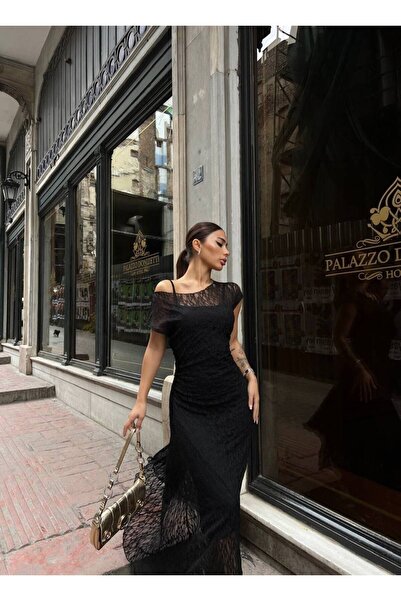 Friday Mood Women's Lace Asymmetrical Dress