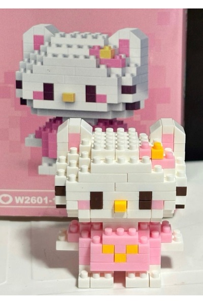 MAVIGOK Hello Kitty Karakter Yapı Taşları Seti Eğitici Bulmaca Oyuncak Doğum ...
