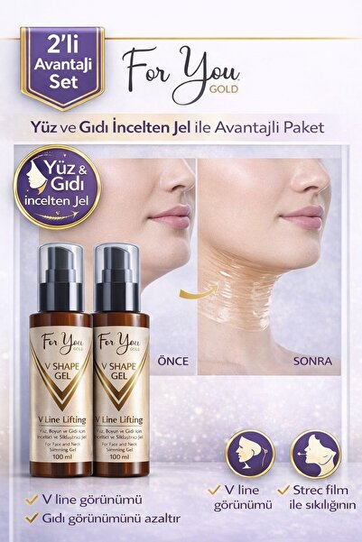 For You Gold Yüz, Boyun, Çene Ve Gıdı Incelmeye Yardımcı, Sıkılaştırıcı, Topa...