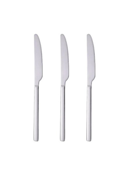 divendi-ro Cuțite din oțel inoxidabil, diametru 23,5 cm, 3 bucăți, argintii