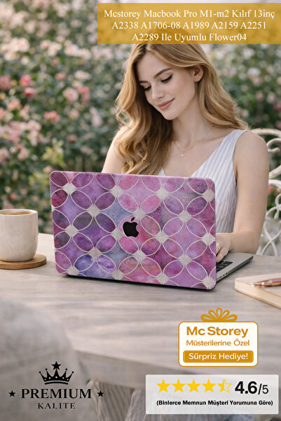 Mcstorey MacBook Pro Kılıf M1 M2 13.3inç Uyumlu | Sert Kılıf | A1706 A1989 A2...