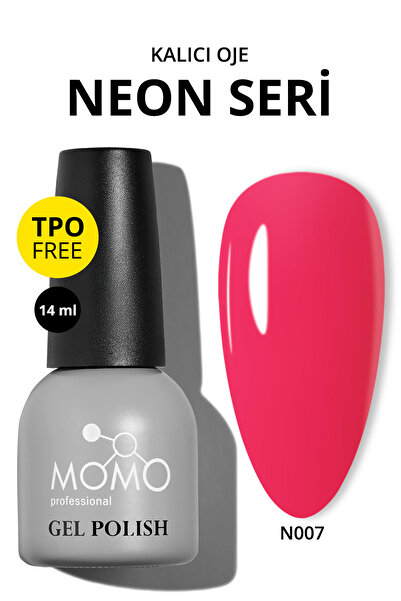 MOMO professional Kalıcı Oje N007, Neon Barbi Pembe, 14 ml
