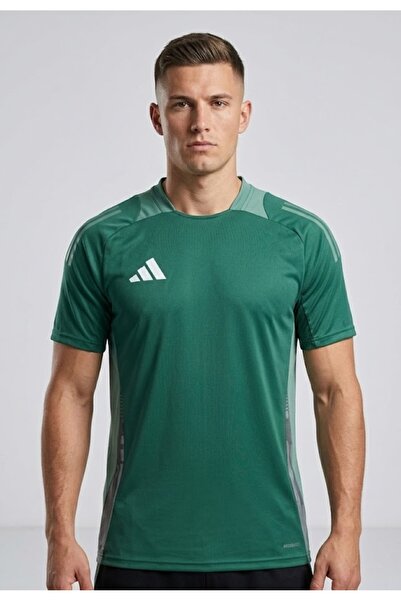 adidas Tiro24 C Tr Jsy Ανδρικό μπλουζάκι γυμναστικής καθημερινής προπόνησης Χακί