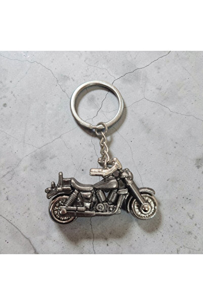 Ulaş Hediyelik Motor Bisiklet Anahtarlık ( Motosiklet ) Metal Üç Boyutlu Gümü...